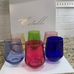Estelle - stemless wine glasses, set of 6